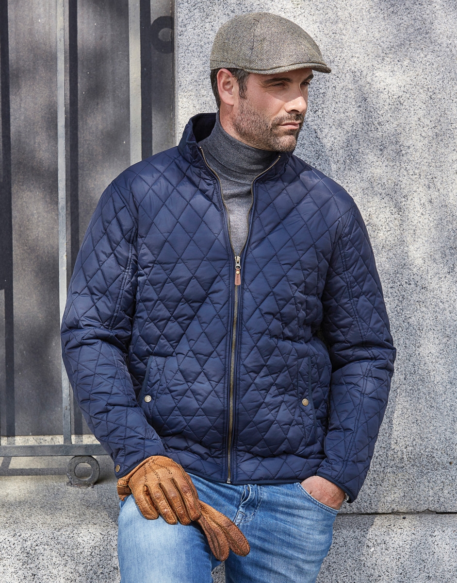 Richmond Mens Quilted Jacket – Navy