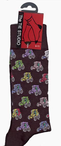 Colourful Tractor Socks