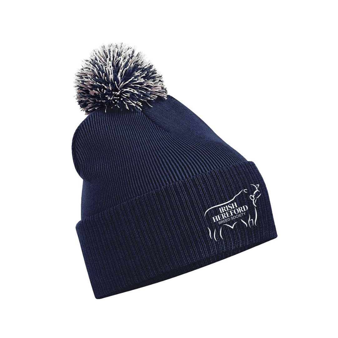 Irish_Hereford_Snowstar_Bobble_Beanie_BC450_Navy