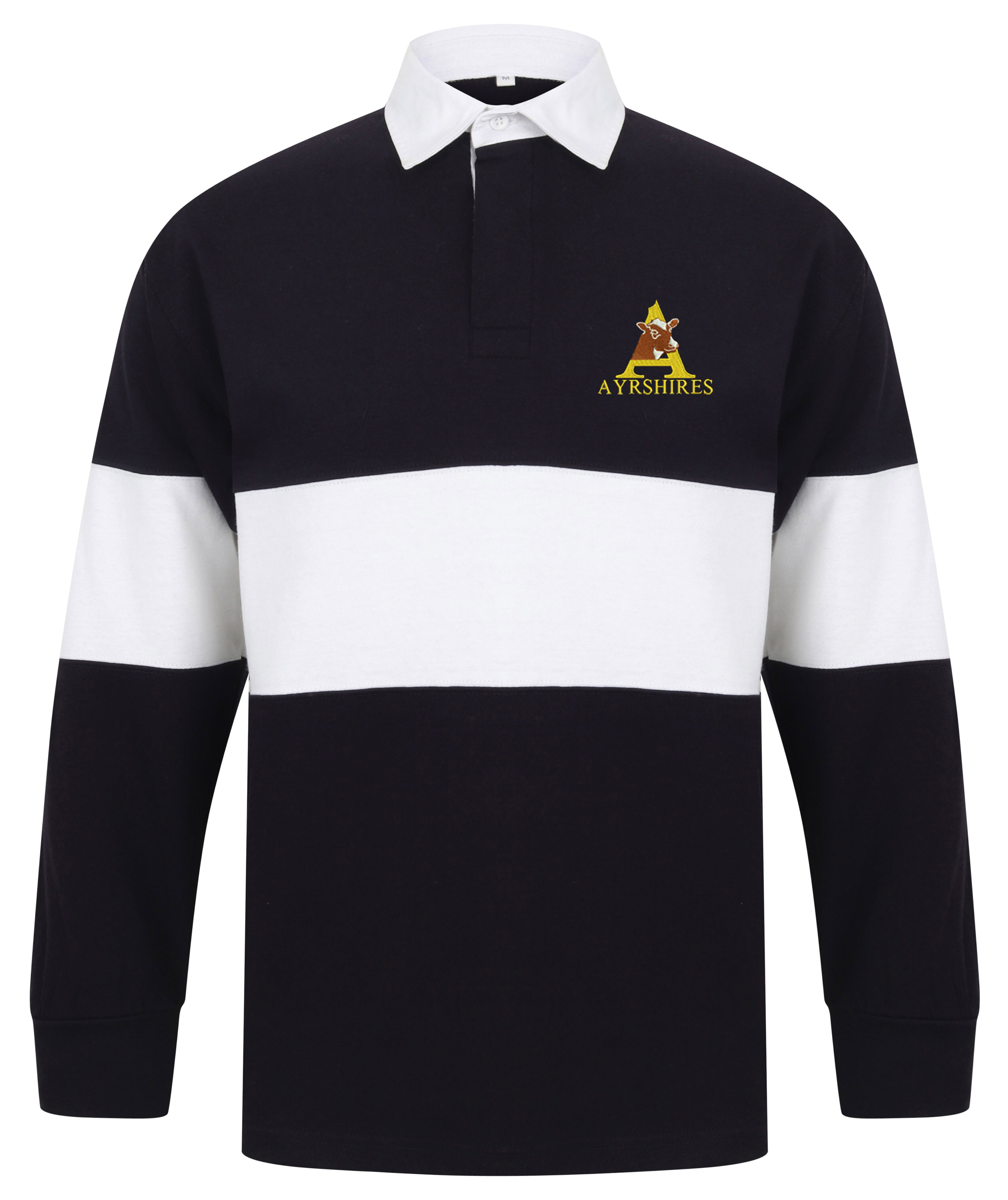 Ayrshire Cattle Society Front Row & Co Panelled rugby shirt