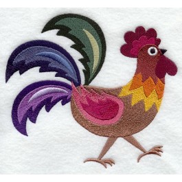 Colourful Cluck Rooster