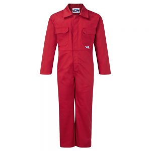 Child Tearaway Junior Coveralls – 20 (Age 1-2), Red