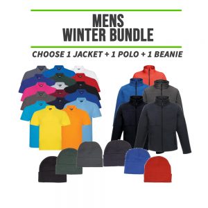 Mens Winter Bundle – INCLUDES SAME FRONT EMBROIDERY LOGO 3 ITEMS