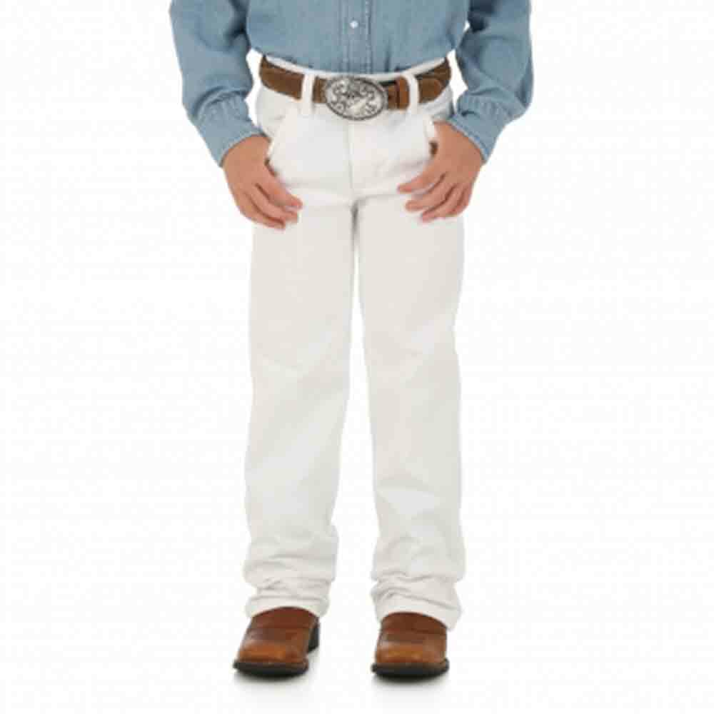 Wrangler Childrens White Jeans WCH01 Front