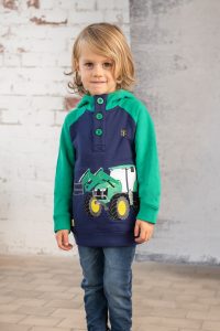 Lighthouse Jack Hoodie – Green Tractor & Frontloader