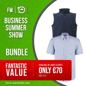 Business Summer Show Bundle – Regatta Flux Bodywarmer & Premier Men’s Short sleeve poplin shirt + includes front Logo