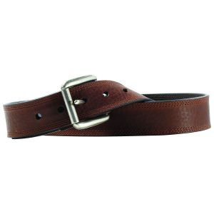 Ariat Mens Classic Leather Belt With Roller Buckle – Dark Brown