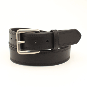 Ariat Mens Classic Leather Belt With Roller Buckle – Black
