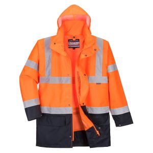 Portwest Essential 5-in-1 Two-Tone Jacket – Orange Size 4XL