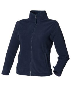 Henbury Women’s microfleece jacket – Navy Size M
