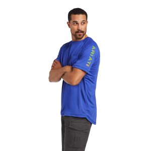 Ariat Rebar Men’s Heat Fighter T-Shirt – Royal Blue