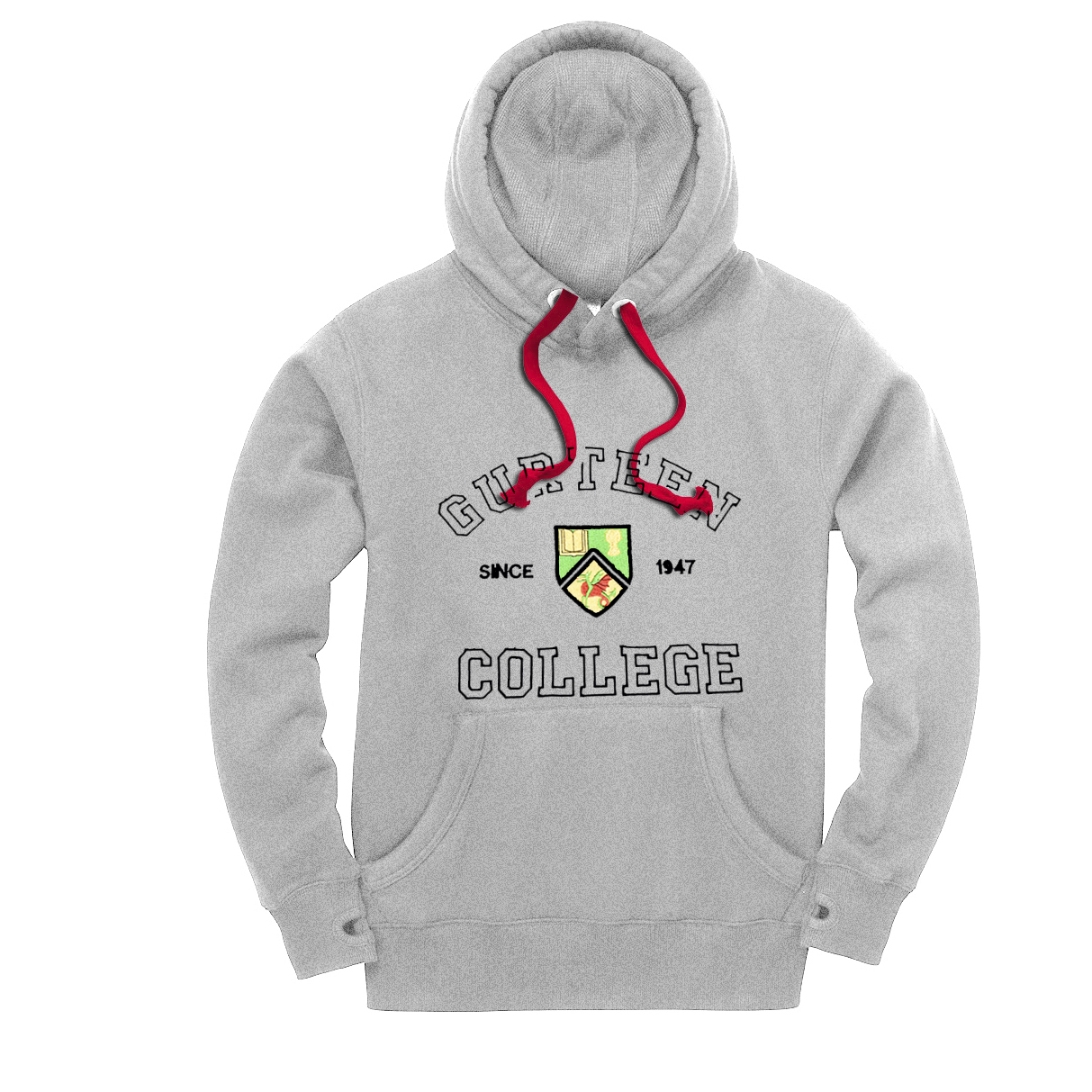 Gurteen_College_Hoody_Front_Grey