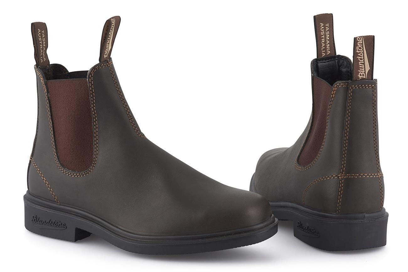 Blundstone Chisel Toe Chelsea Boot Stout Brown Farm Wardrobe