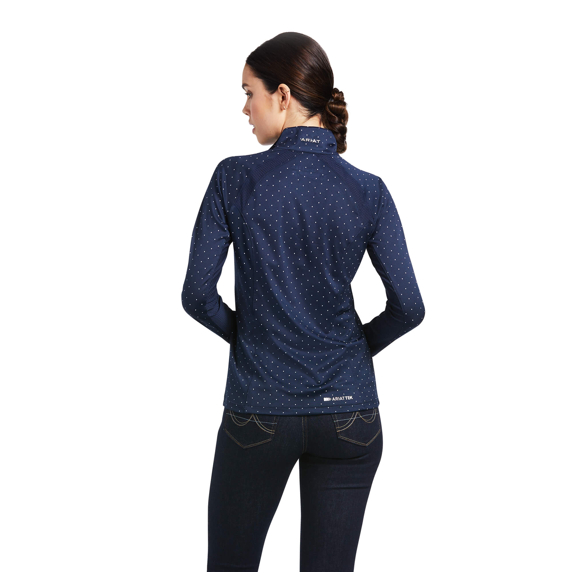 10030462_back_Ariat_Sunstopper_2.0_QTR_Zip_Baselayer_NavyDot