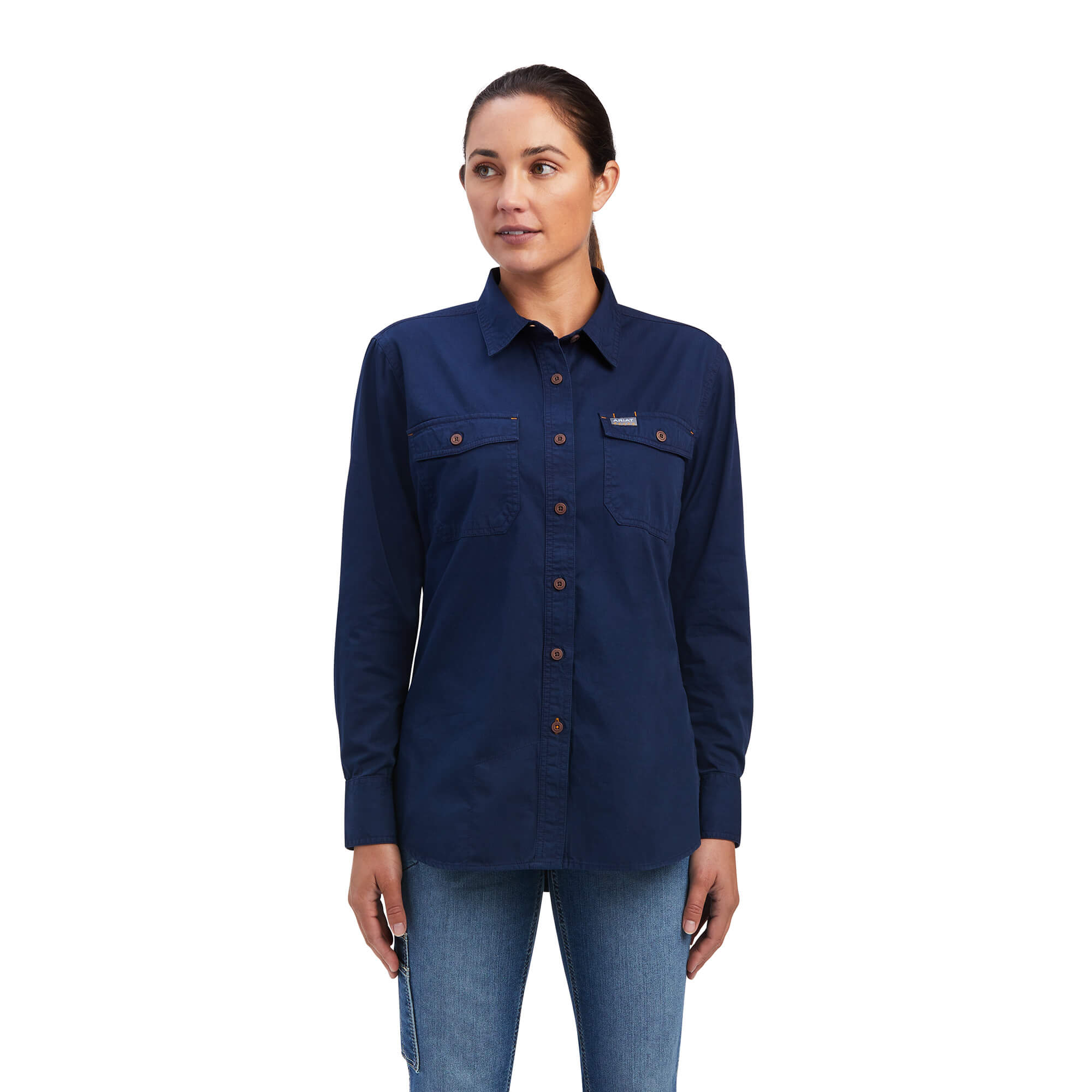 10032883_front_Ariat_Womens_Rebar_Washed_Twill_Work_Shirt
