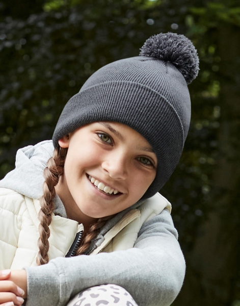 B426B_Beechfield_Junior_Bobble_Beanie