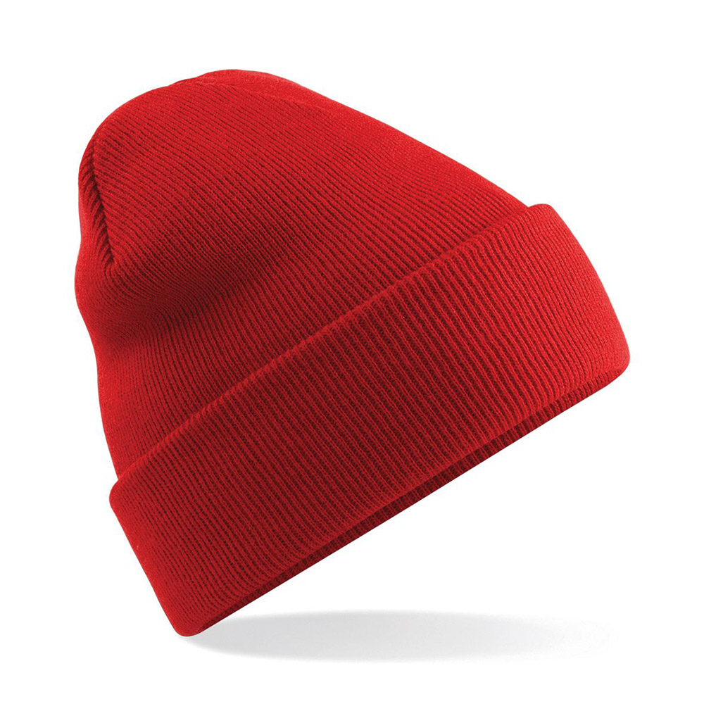 BC045_Beechfield_Original_Cuffed_Beanie_BrightRed