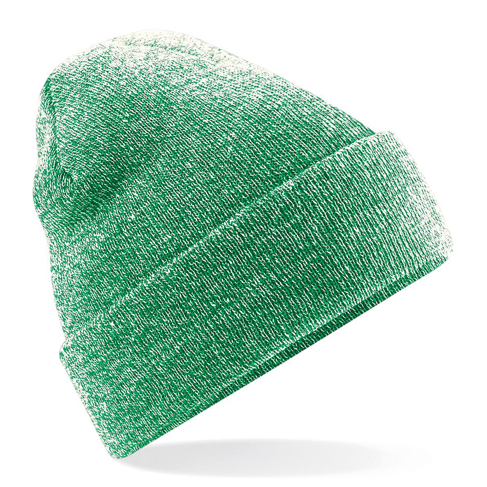 BC045_Beechfield_Original_Cuffed_Beanie_HeatherGreen