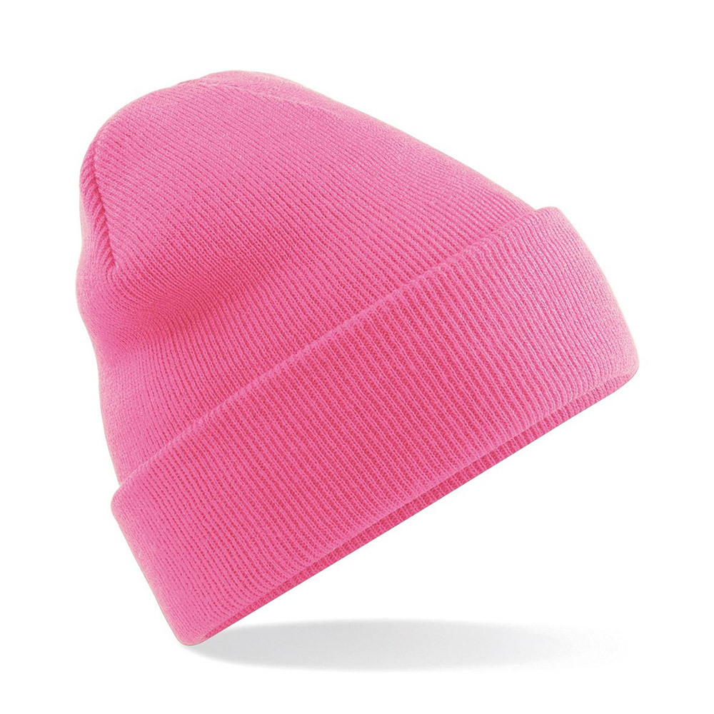 BC045_Beechfield_Original_Cuffed_Beanie_TruePink