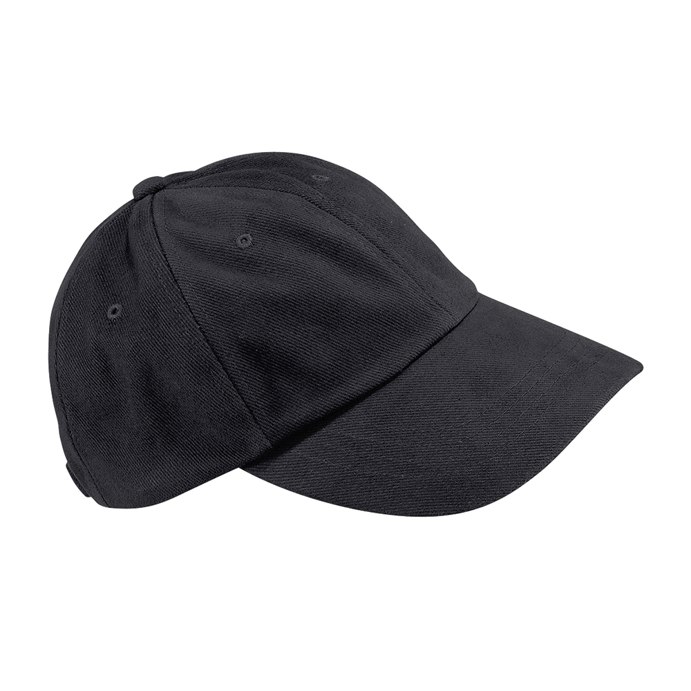 BC057_Beechfield_Low-profile_heavy_brushed_cotton20cap_Black_FT