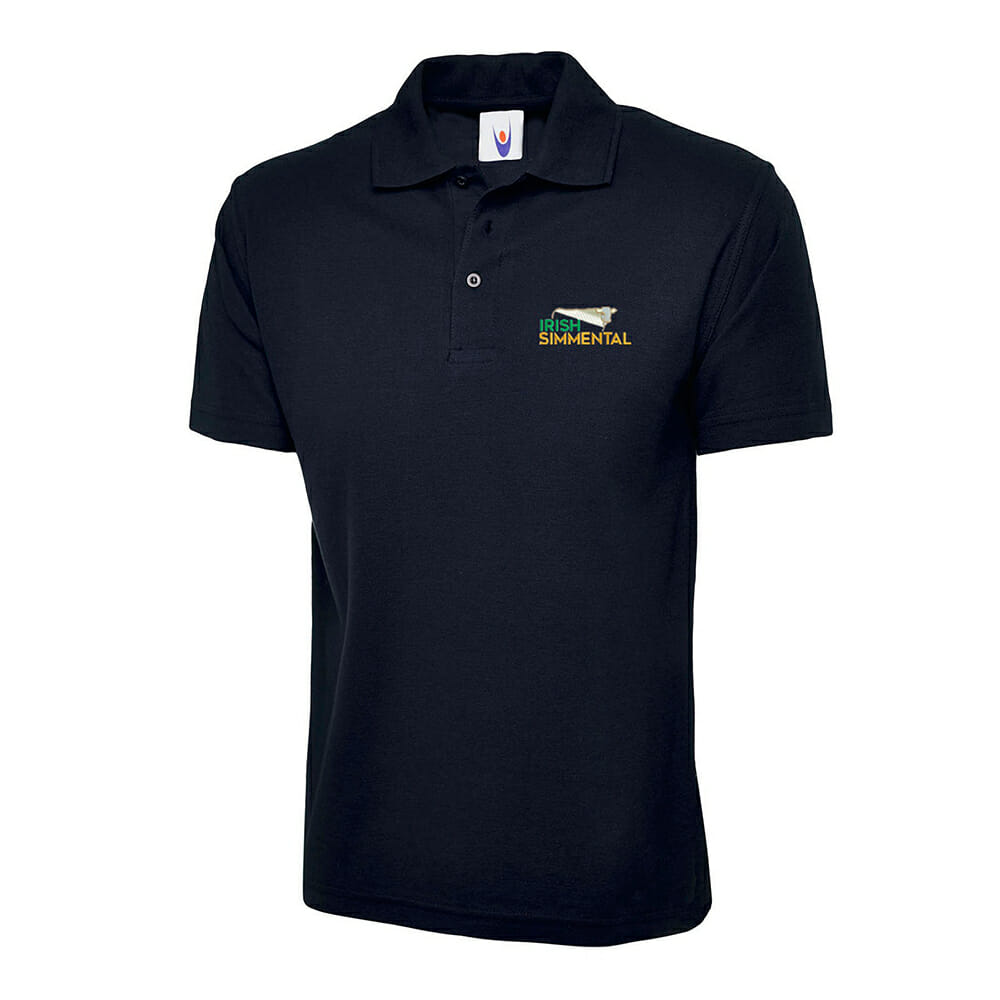 Irish_Simmental_Cattle_Society_Uneek_Unisex_UC101_Polo_Navy