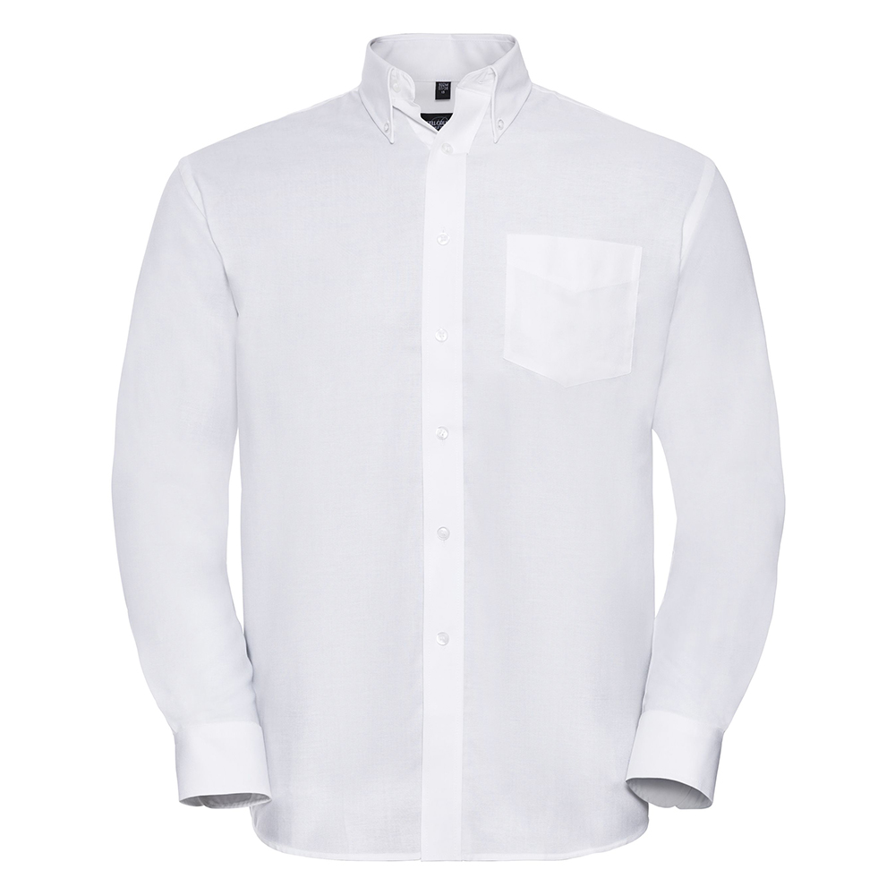 J932M_Russell_Longsleeve_easycare_Oxford_shirt_White