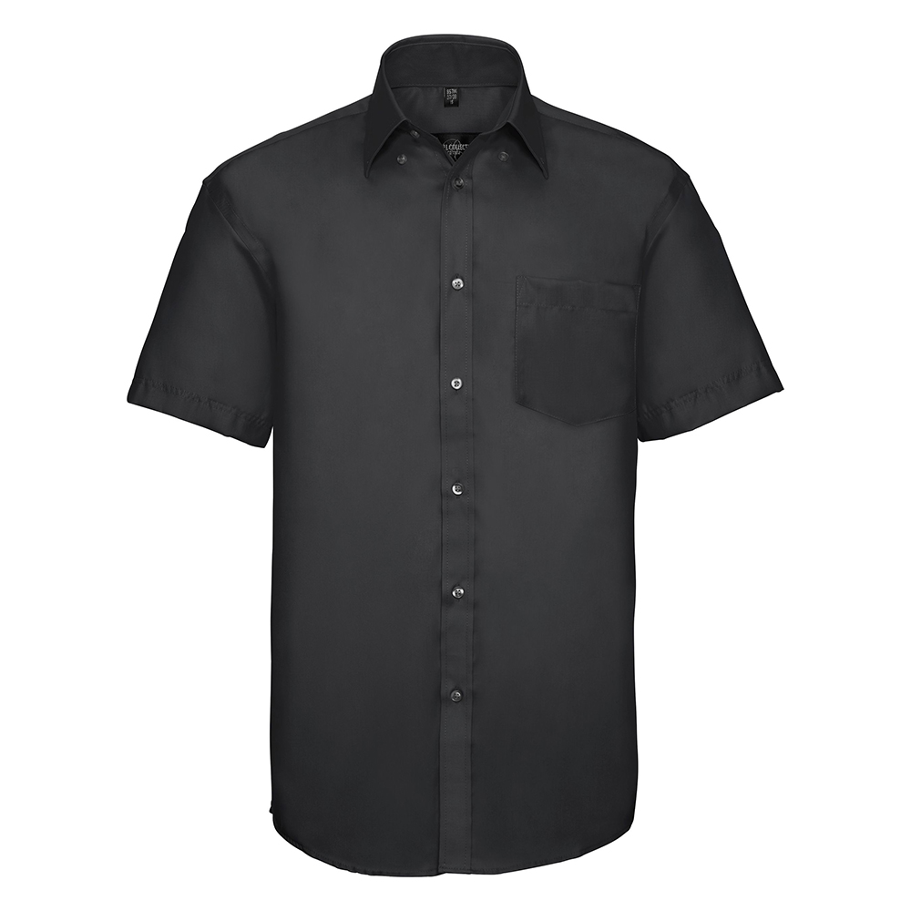 J957M_Russell_Shortsleeve_ultimate_non-iron_shirt_Black