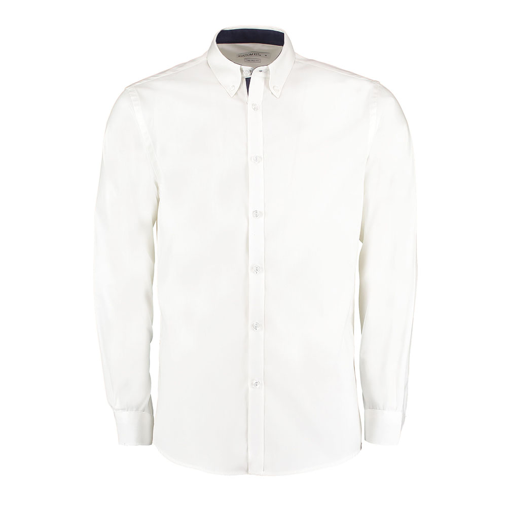 KK190_KustomKit_Contrast_premium_Oxford_shirt_button-down20collar_long-sleeved_tailored20fit_White_Navy
