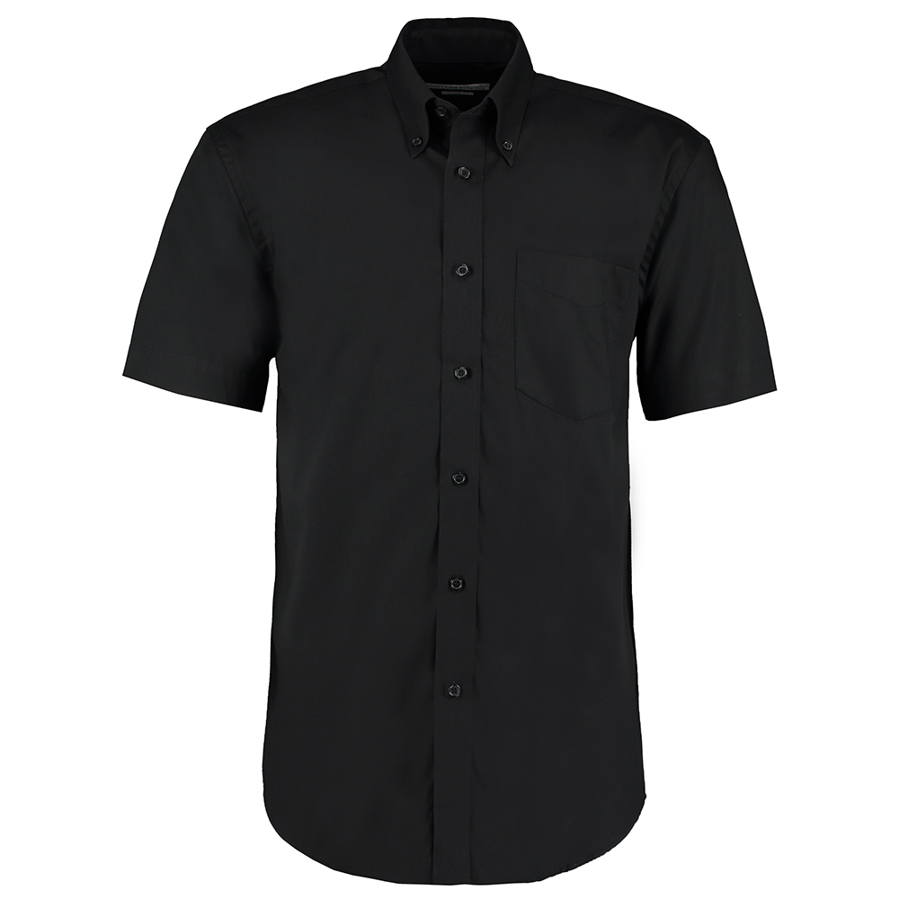 KustomKit_Mens_Corporate_Short_-Sleeved_Shirt_ClassicFit_KK109_Black