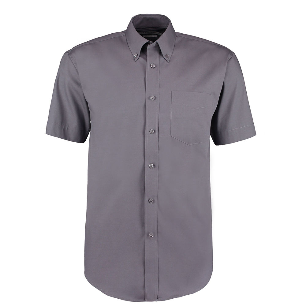 KustomKit_Mens_Corporate_Short_-Sleeved_Shirt_ClassicFit_KK109_Charcoal