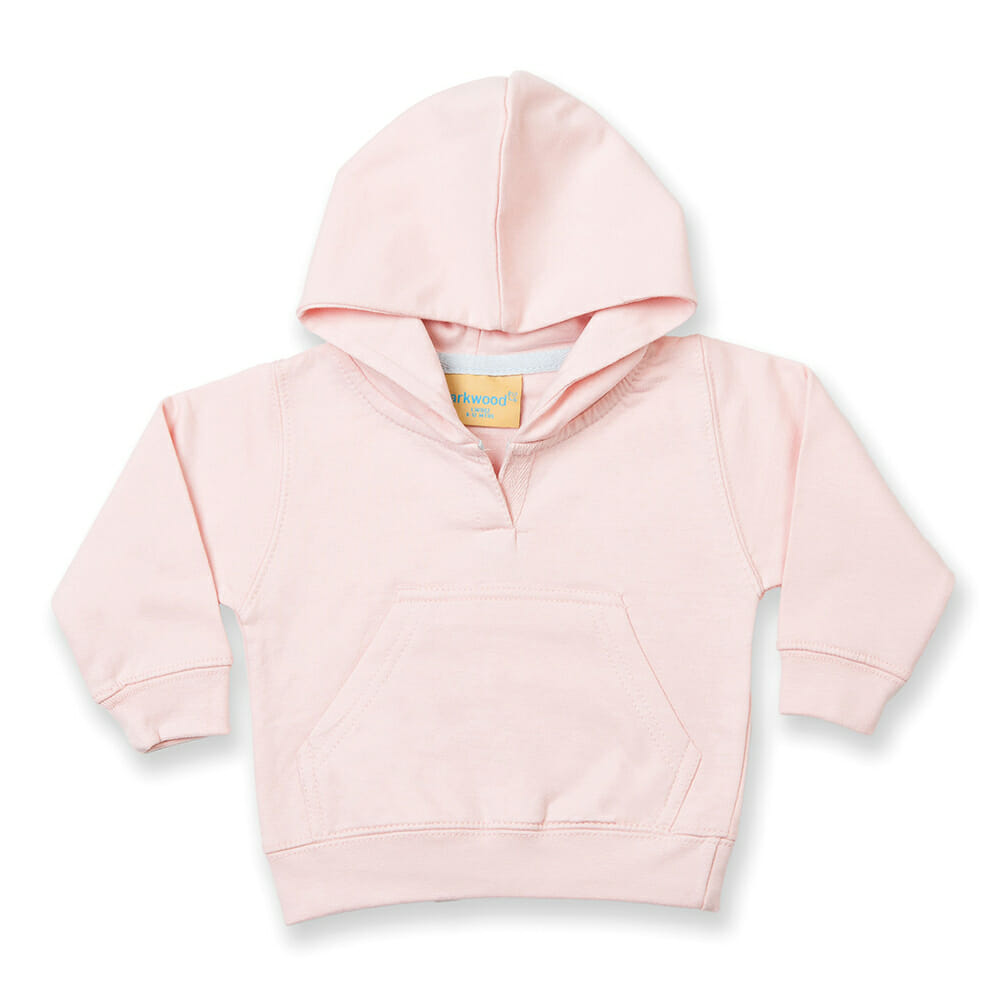 Larkwood_Toddler_hooded_sweatshirt_with_kangaroo_pocket_LW02T_Pale-Pink