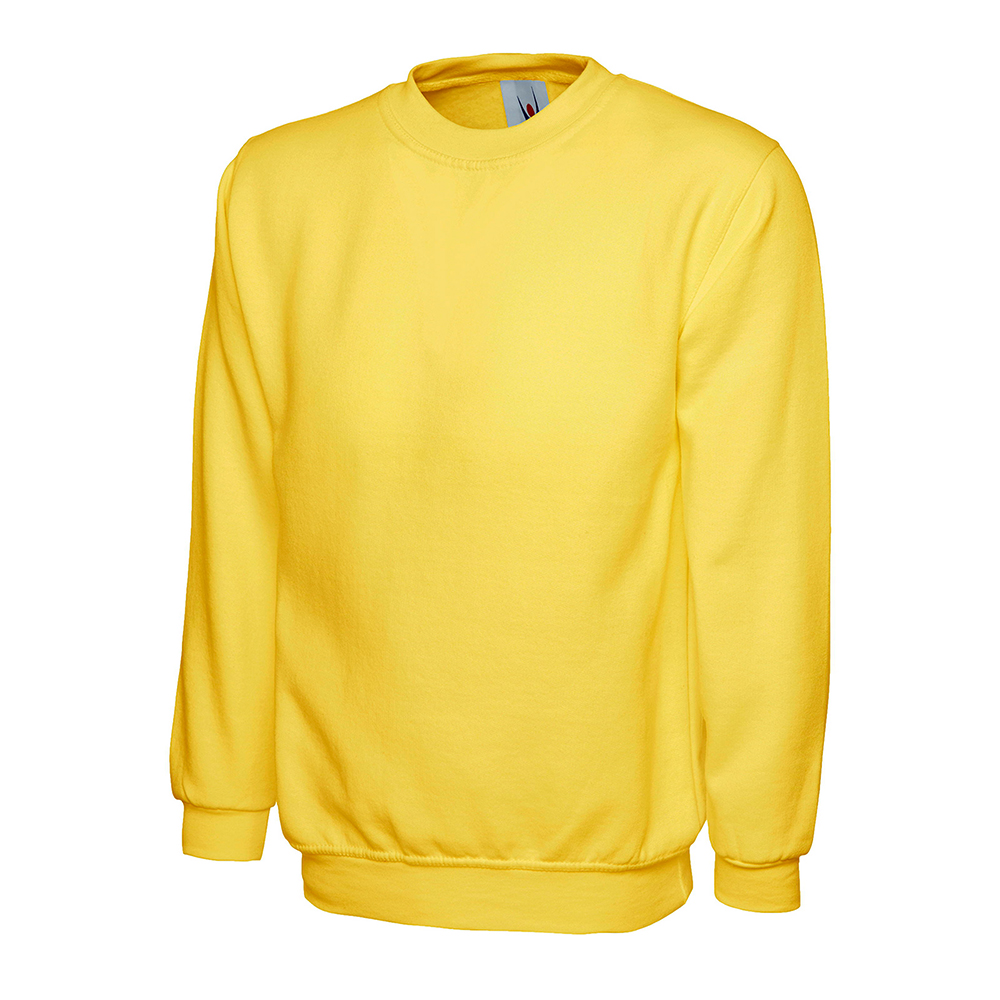 UC203_Uneek_Sweatshirt_Yellow