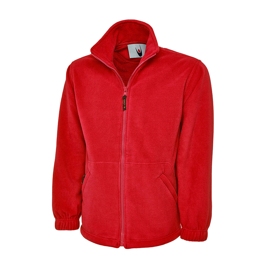 UC604_Uneek_Classic_Full_Zip_Fleece_Red