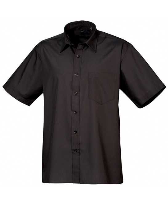 pr202_black_Short-sleeve-poplin-shirt_black