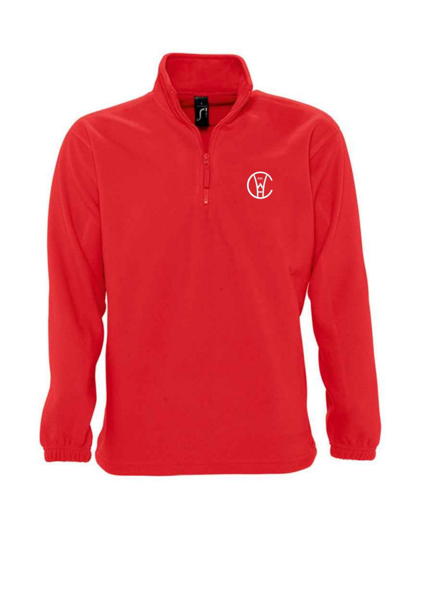 CWAA256000_Qtr_Zip_Fleece_Red