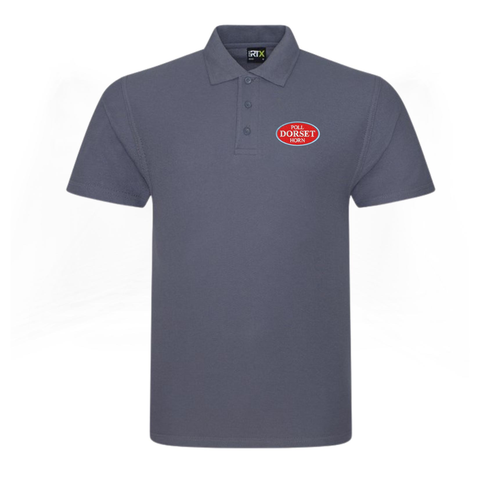 Poll_Dorset_Horn_Unisex_Polo_RX101_SolidGrey