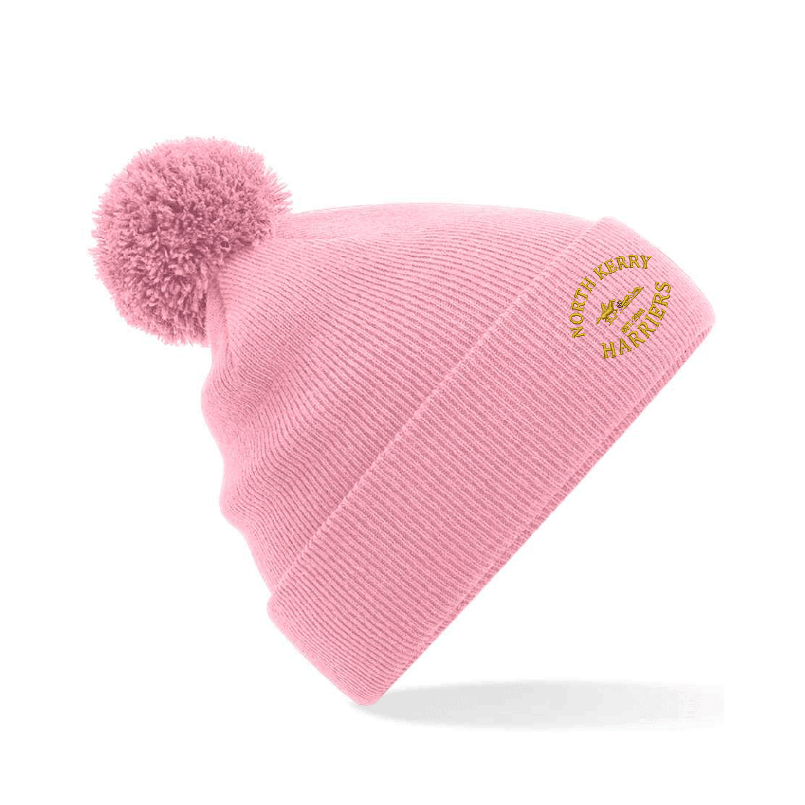 BB426B_NorthKerryHarriers_Beechfield_Kids_Original_Pom_Pom_Beanie_DuskyPink