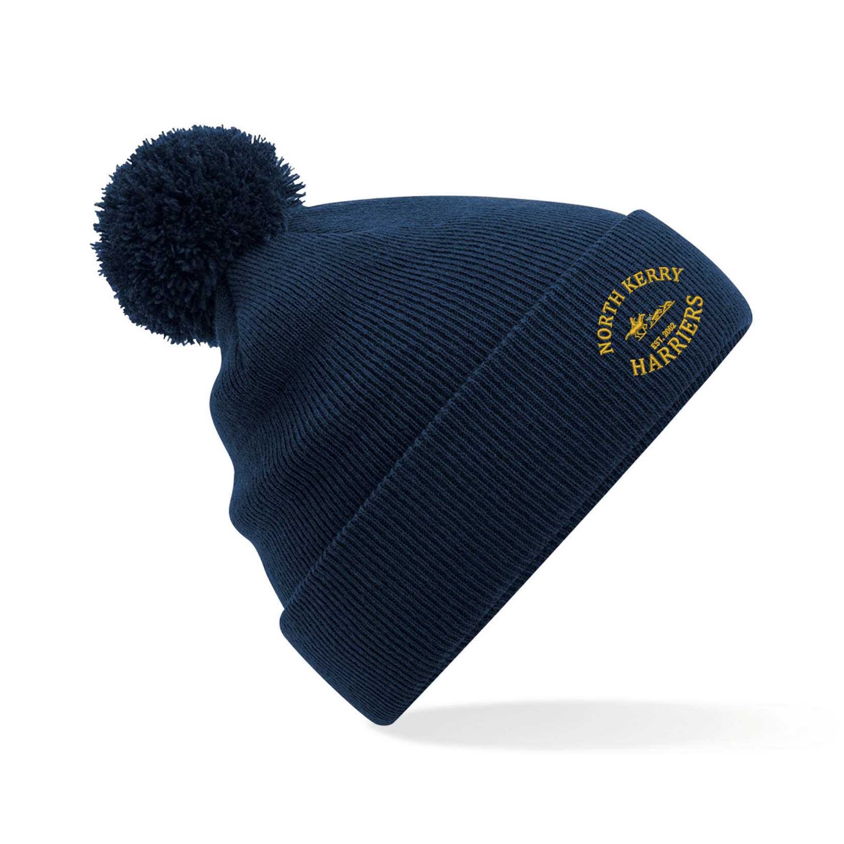 BB426B_NorthKerryHarriers_Beechfield_Kids_Original_Pom_Pom_Beanie_Navy